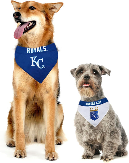 ROY-3217-L-XL MLB Kansas City Royals Reversible Pet Bandana, Large/X-Large, MLB Team Color