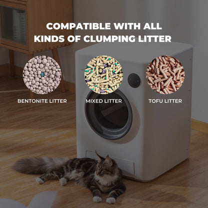 Purrclean Self-Cleaning Automatic Cat Litter Box with App Control, Support 5Ghz & 2.4Ghz Wifi