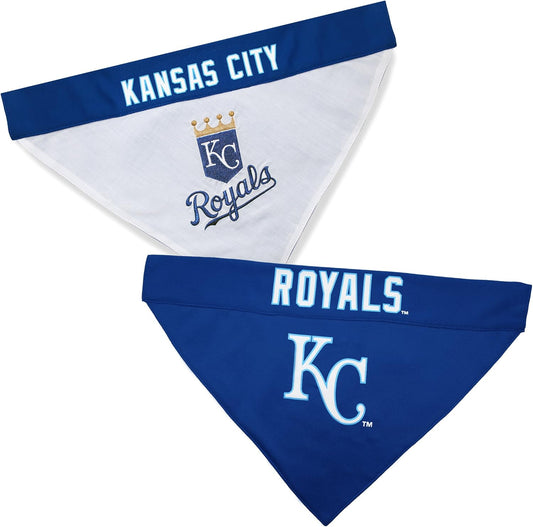 ROY-3217-L-XL MLB Kansas City Royals Reversible Pet Bandana, Large/X-Large, MLB Team Color